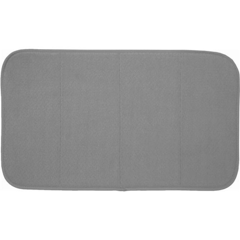Dish Drying Mat, 16 by 28-Inch, Pewter